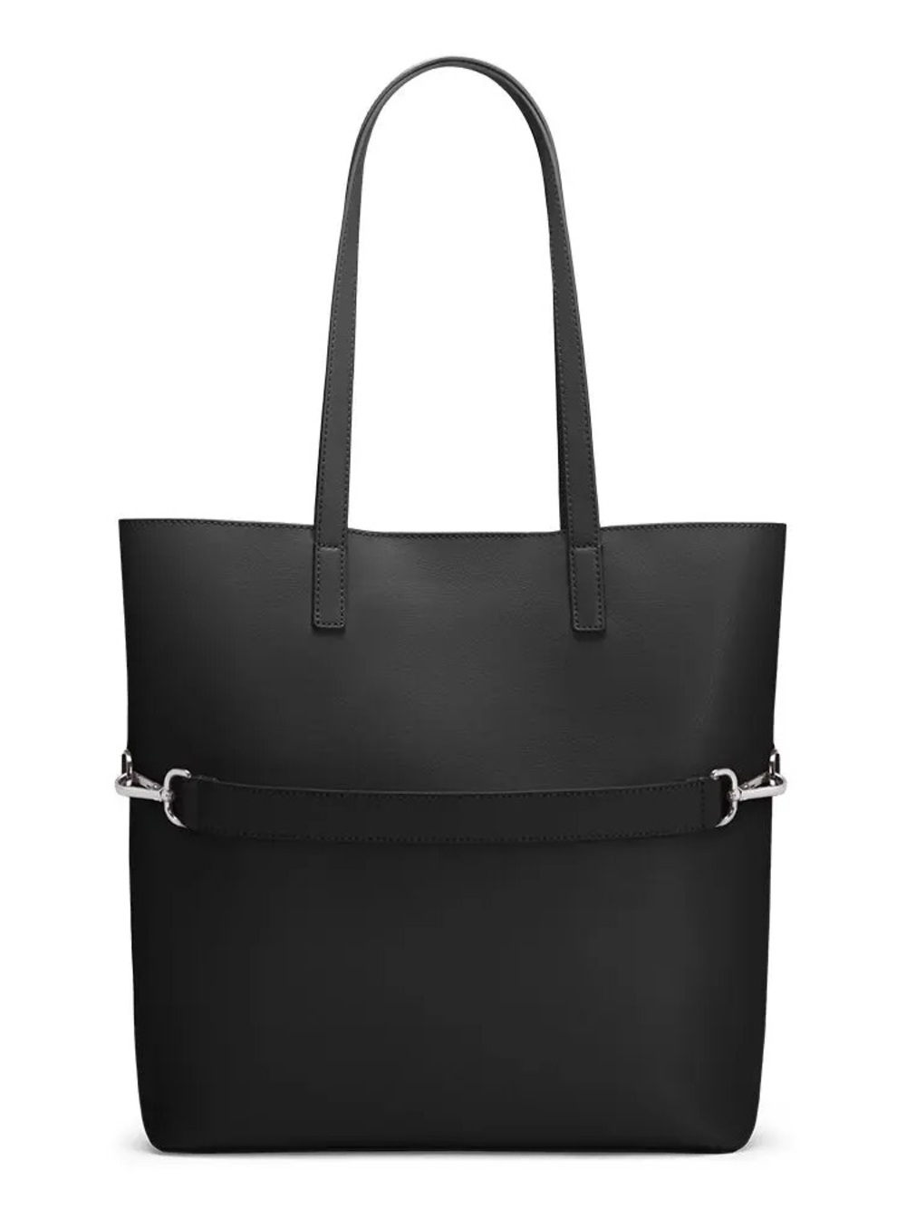AWAY The Longitude Tote - Black Leather Travel Bag
